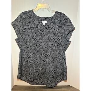 Croft & Barrow blouse shirt L large ladies EUC